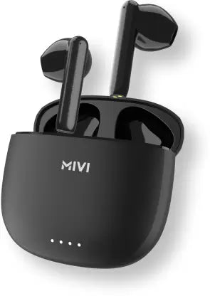 Mivi DuoPods F40 with 50 Hrs Playtime I13mm Drivers|Made in India| Deep Bass Bluetooth Headset  (Black, True Wireless)