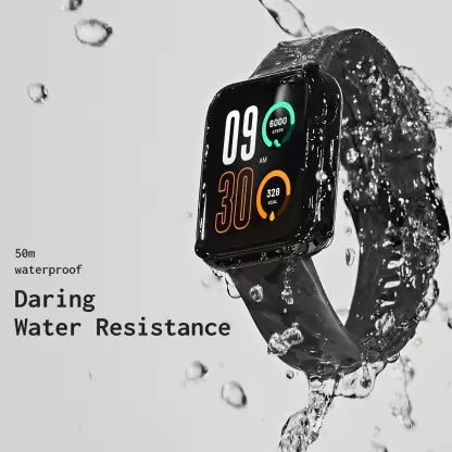 DIZO Watch D 1.8 inch Dynamic display with 550nits brightness (by realme techLife)  (Classic Black Strap, Free Size)