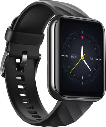 DIZO Watch D 1.8 inch Dynamic display with 550nits brightness (by realme techLife)  (Classic Black Strap, Free Size)