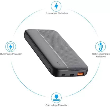 conekt 20000 mAh Power Bank (20 W, Power Delivery 3.0)  (Black, Lithium Polymer)