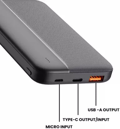 conekt 20000 mAh Power Bank (20 W, Power Delivery 3.0)  (Black, Lithium Polymer)