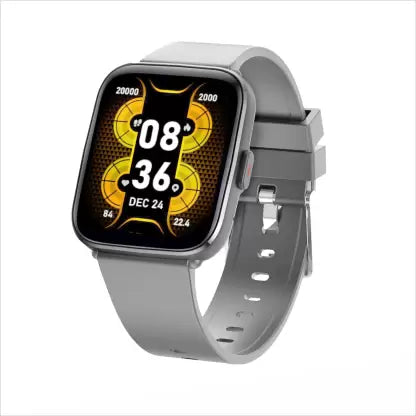 Gizmore GizFit BLAZE BT Calling Smartwatch | 1.69 Inch IPS Curved 500 NITS Display Smartwatch  (Grey Strap, Regular)