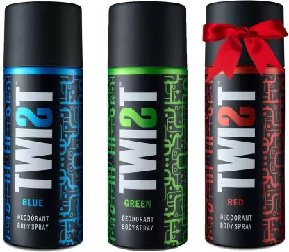 TWIST red,green,blue Perfume Body Spray - For Men & Women