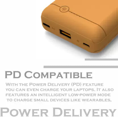 PHILIPS 20000 mAh Power Bank (18 W, Fast Charging)  (Brown, Lithium Polymer)