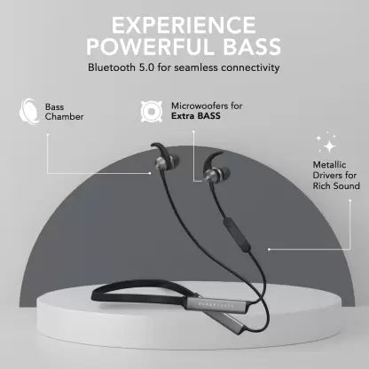 Boult Audio ProBass Flow X Bluetooth Headset  (Black, In the Ear)