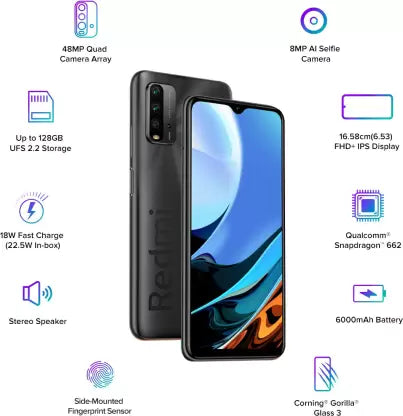 REDMI 9 Power (Mighty Black, 64 GB)  (4 GB RAM)