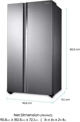 SAMSUNG 674 L Frost Free Side by Side Refrigerator  (Elegant Inox (Light Doi Metal), RH62K6007S8/TL) (OPEN BOX)