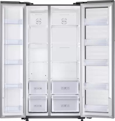 SAMSUNG 674 L Frost Free Side by Side Refrigerator  (Elegant Inox (Light Doi Metal), RH62K6007S8/TL) (OPEN BOX)