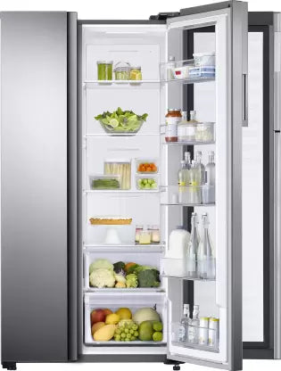 SAMSUNG 674 L Frost Free Side by Side Refrigerator  (Elegant Inox (Light Doi Metal), RH62K6007S8/TL) (OPEN BOX)