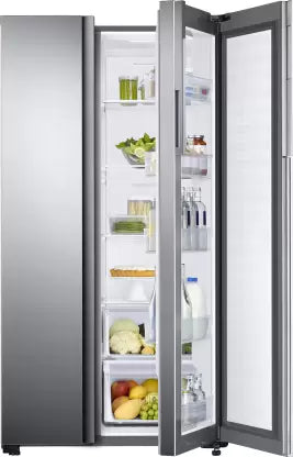 SAMSUNG 674 L Frost Free Side by Side Refrigerator  (Elegant Inox (Light Doi Metal), RH62K6007S8/TL) (OPEN BOX)