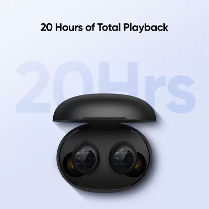 realme Buds Q2 Neo with Environment Noise Cancellation (ENC) Bluetooth Headset  (Black, True Wireless)