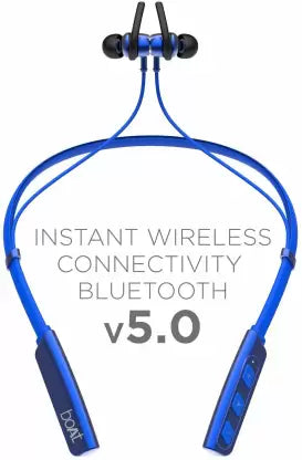 boAt Rockerz 238 Bluetooth Headset  (Blue, In the Ear)