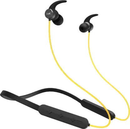 boAt Rockerz 255F Pro with Fast Charging Bluetooth Headset  (Blazing Yellow, In the Ear)