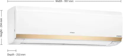 Hitachi 1.5 Ton 5 Star Split Inverter Expandable AC - White, Gold  (RSOG/ESOG/CSOG518HDEA, Copper Condenser)