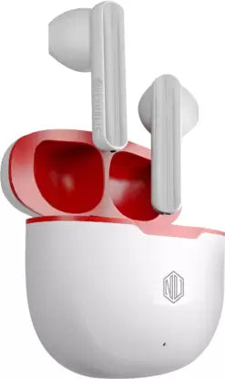 Nu Republic Rush X5 Bluetooth Headset  (White, Red, True Wireless)