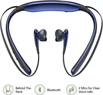 SAMSUNG Level U Bluetooth Headset  (Blue, In the Ear)