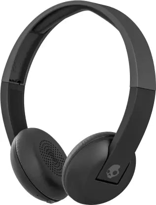 Skullcandy S5urhw-509 Bluetooth without Mic Headset  (Black, Grey, On the Ear)
