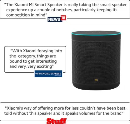 Mi Smart Speaker With Google Assistant  (Black)