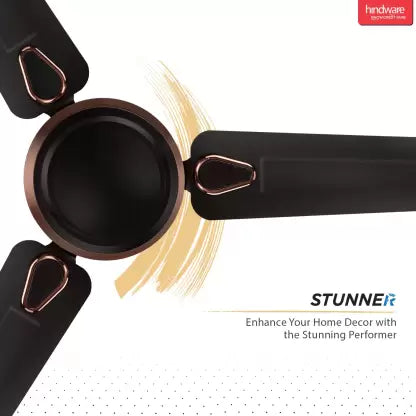 Hindware Stunner 1200 mm 3 Blade Ceiling Fan  (Chestnut Bronze, Pack of 1)