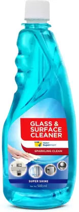Flipkart Supermart Super Shine Glass and Surface Cleaner  (2 x 0.5 L) (OPEN BOX)