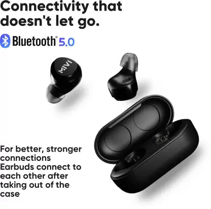 Mivi DuoPods M20 True Wireless Bluetooth Headset  (Black, True Wireless)