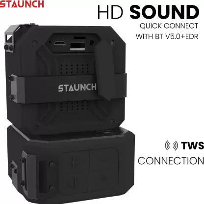 STAUNCH Thunder 600 6 W Bluetooth Speaker  (Black, Stereo Channel)