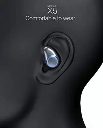 Tiitan TW-X5 Bluetooth Headset  (Black, In the Ear)