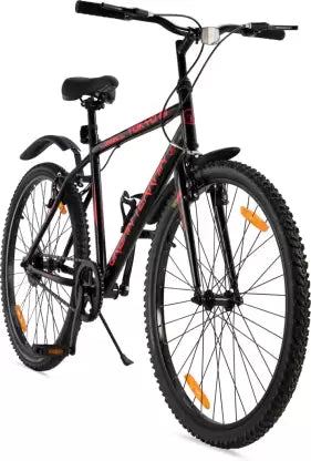 Urban Terrain Tokyo with Complete Accessories & Mobile Tracking App 26 T Hybrid Cycle/City Bike  (Single Speed, Black, Red)
