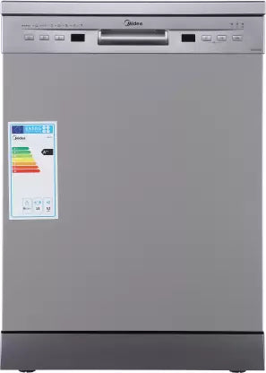 Midea TORRINO,WQP12-5201F Free Standing 13 Place Settings Intensive Kadhai Cleaning| No Pre-rinse Required Dishwasher
