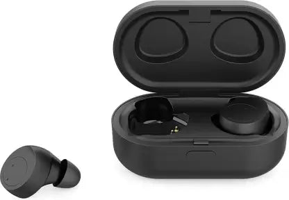 Pebble Twins Bluetooth Headset  (Black, True Wireless)