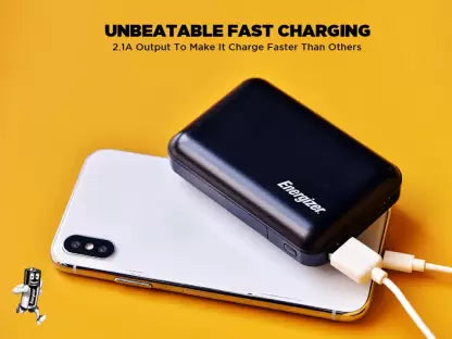 Energizer 10000 mAh Power Bank (10 W, Fast Charging)  (Black, Lithium Polymer)