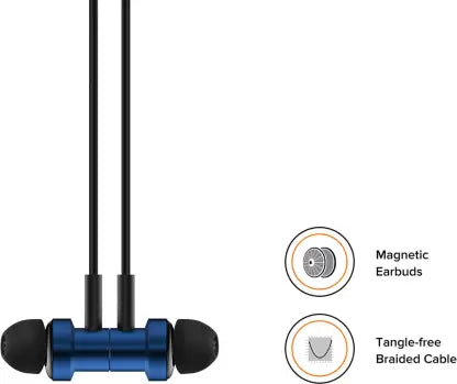 Mi Mi Dual Driver Dynamic Bass High Definition in-Ear Earphones with Mic Wired Headset  (Blue, In the Ear)