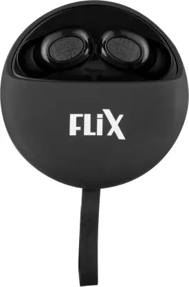 flix by Beetel Breeze 110 Bluetooth Headset  (Black, True Wireless)