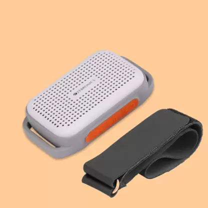 ZEBRONICS ZAPPY WEARABLE Bluetooth Speaker  (Grey, Stereo Channel)