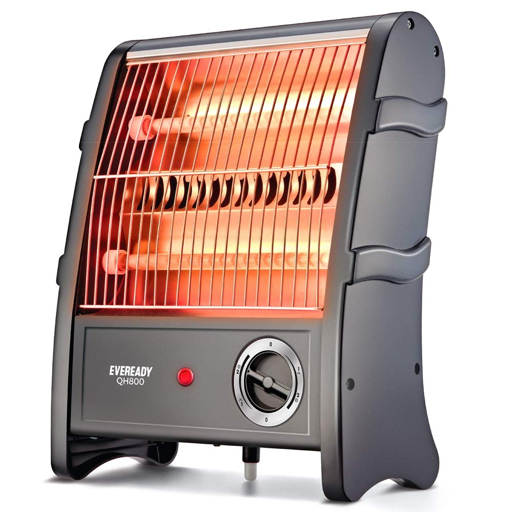 Eveready QH800 800 Watts Room Heater (Black), 1 year warranty