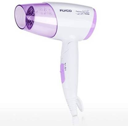 FLYCO Professional Foldable Hair Dryer, Lightweight Low Noise Blow Dryer with 3 Speed setting Hot Cool Warm 1600W Blow Dryer